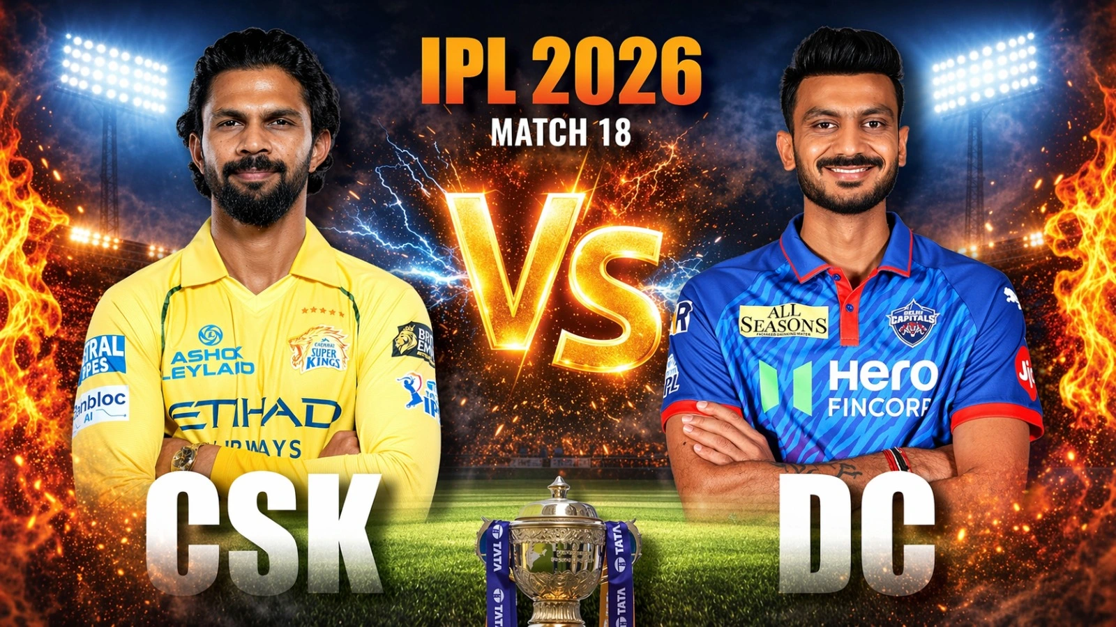 DC vs CSK 2026 Match Preview: Key Players & Winning Prediction
